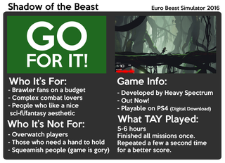 Illustration for article titled TAY Review: Â Shadow of the Beast